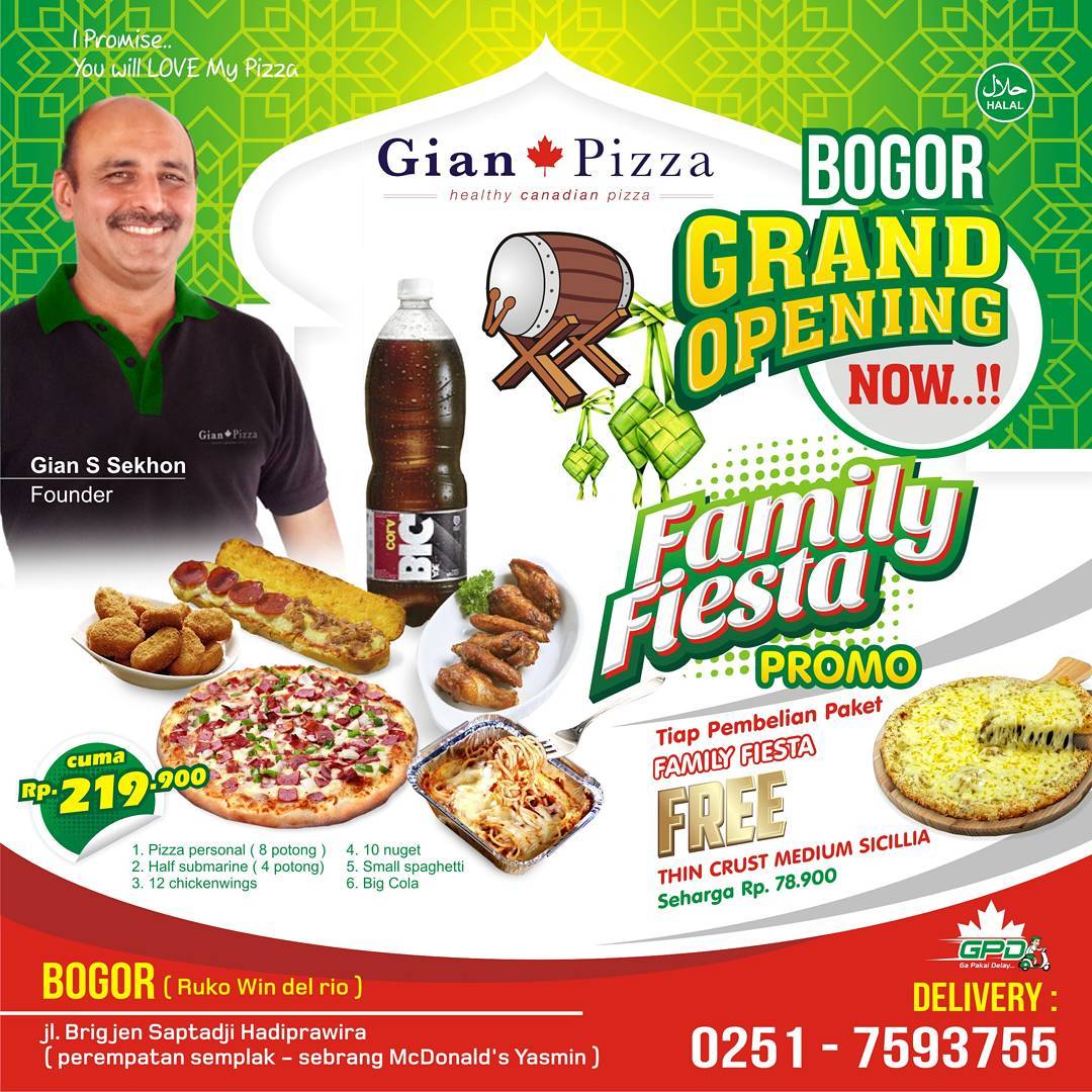 Franchise Gian Pizza Genapkan Jaringan Gerai Ke-15 Di Kota Bogor