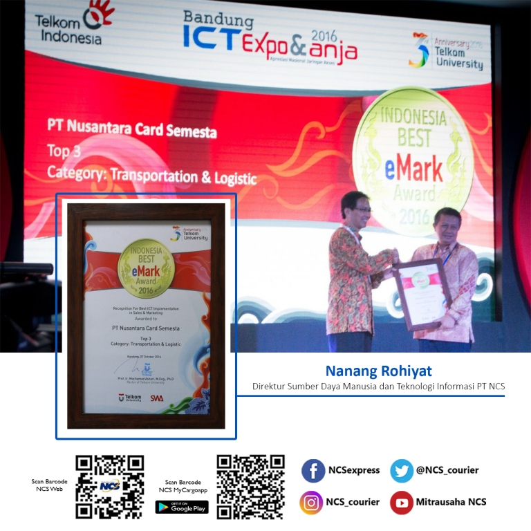 PT NCS Raih Penghargaan Indonesia Best eMark 2016