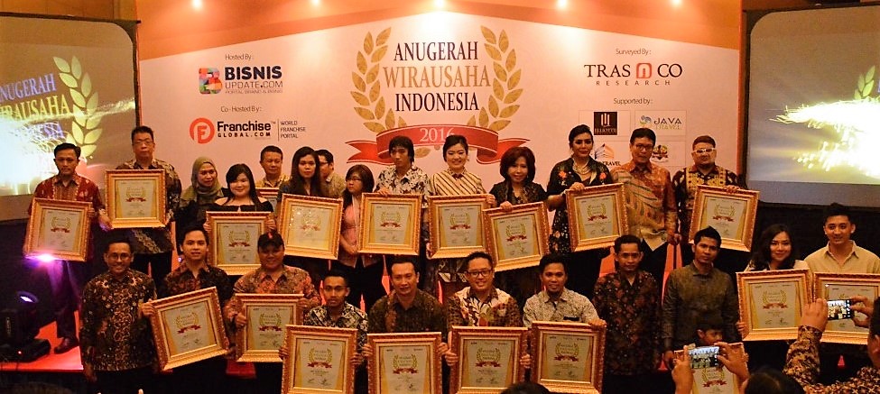 21 Wirausaha Raih Anugerah Wirausaha Indonesia 2016
