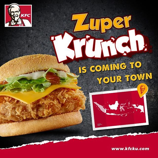 Cicipi Sensasi Burger Isi Fried Chicken Ala â€˜Zuper Krunchâ€™ KFC