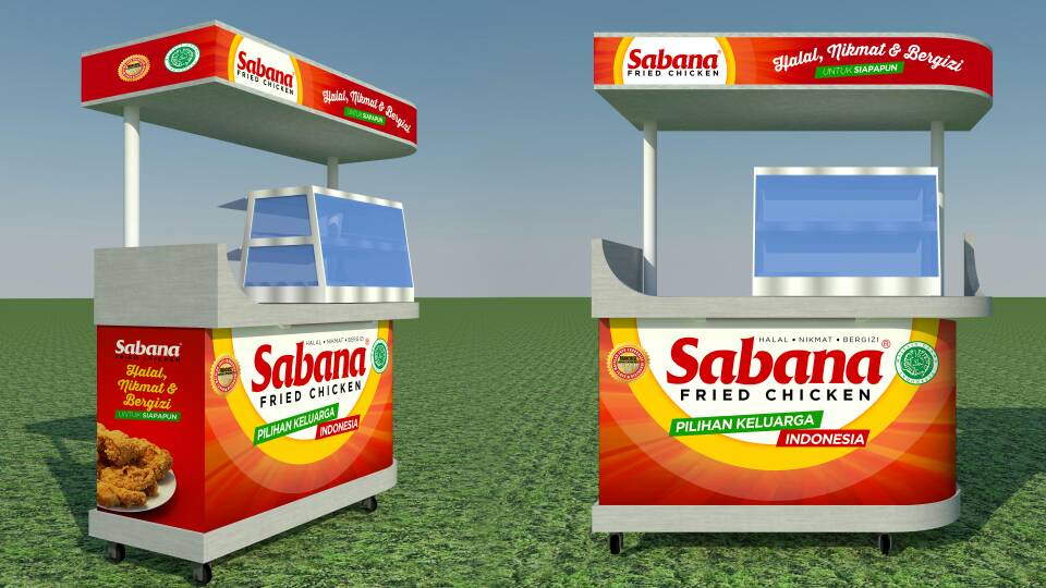Sabana Fried Chicken Upgrade Tampilan Lewat Desain Booth