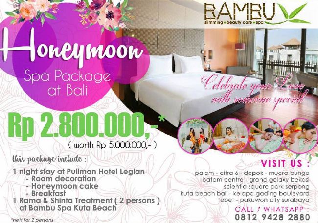 Romantisme Dengan Honeymoon Package Bambu Spa 