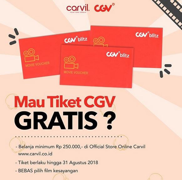 Belanja Produk Carvil di Website, Gratis 1 Voucher CGV