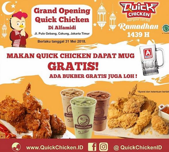 Quick Chicken Resmi Hadir di Pulogebang