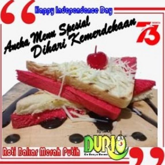 Sambut Kemerdekaan, Sop Durian Durio Tawarkan Menu Bernuansa Merah Putih