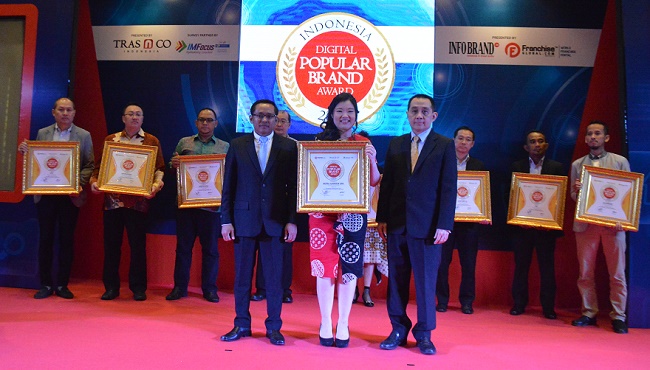 Kali Kedua, Royal Garden Spa Diganjar Penghargaan Indonesia Digital Popular Brand Award