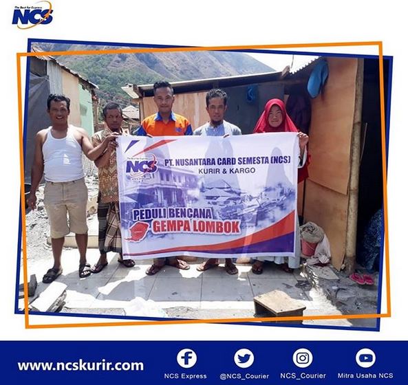 NCS Salurkan Bantuan Pada Korban Gempa di Lombok