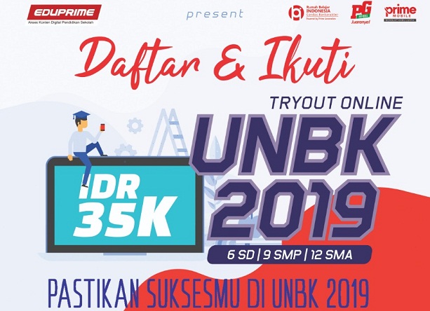Prime Generation Gelar Tryout Online UNBK 2019 dan UTBK SBMPTN