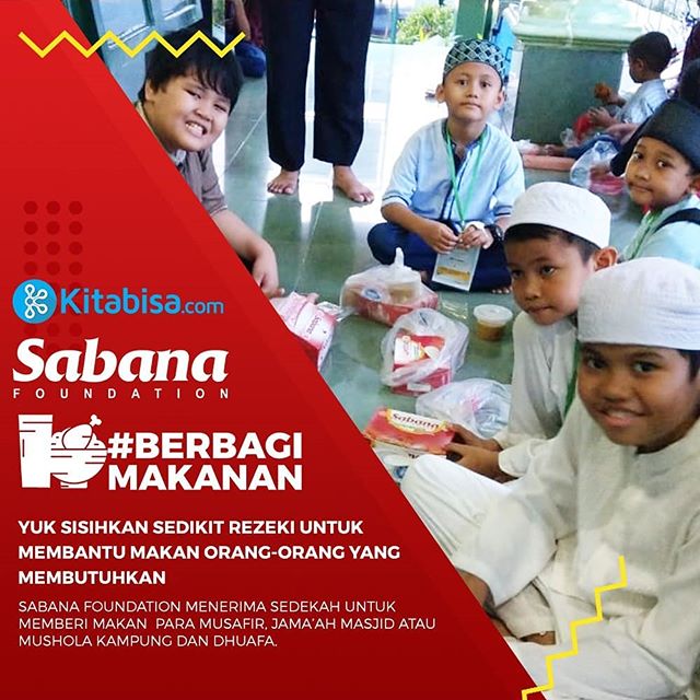 Sabana Bekerjasama dengan Kitabisa.com Bantu Mereka yang Membutuhkan Makan
