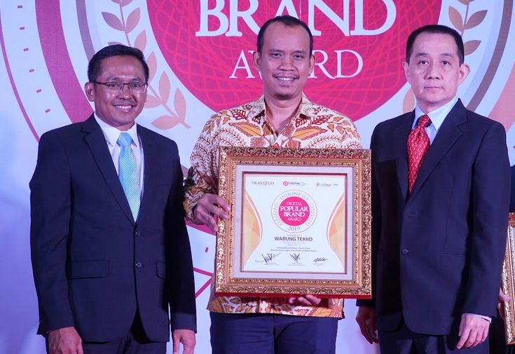 Warung Tekko Cetak 'Hatrick' Indonesia Digital Popular Brand Award