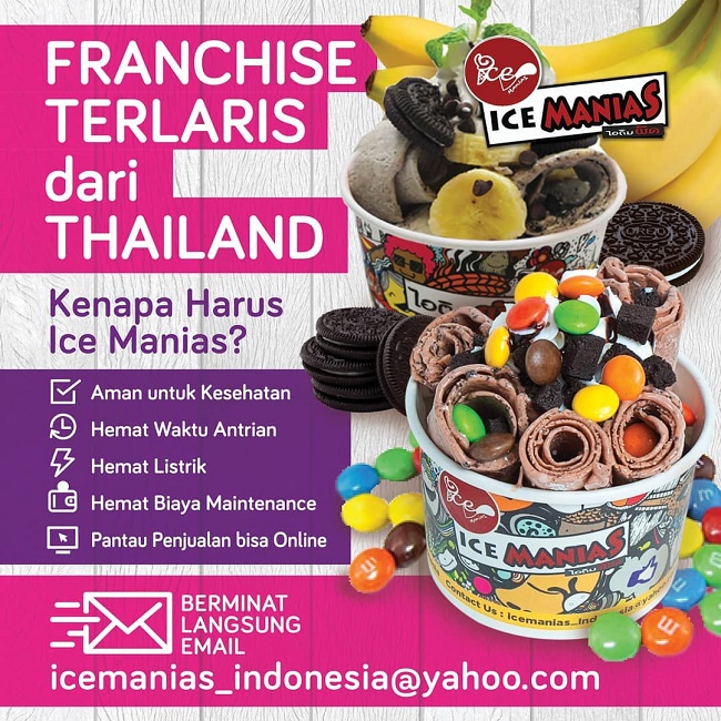 Franchise Terlaris dari Thailand, Ice Manias Indonesia Tawarkan Kemitraan yang Bikin Ngiler