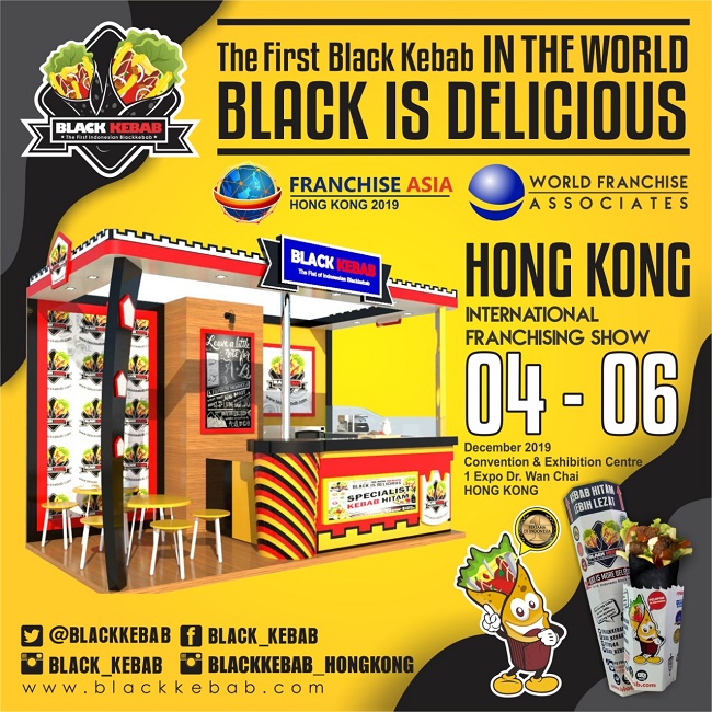 Hadir di Hong Kong Franchising Show, Black Kebab Siap Go International